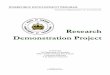 Research Demonstration Project - doc.vermont.gov