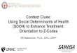 Context Clues: Using Social Determinants of Health (SDOH 