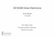 EE155/255 Green Electronics