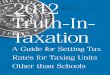 96-312 Truth-in-Taxation A Guide for Setting Tax Rates for Taxing Units Other than Schools