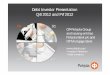 Debt Investor Presentation Q4/2012 and FY/2012