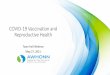 COVID-19 Vaccination and Reproductive Health