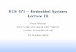 ECE 471 { Embedded Systems Lecture 19