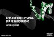 KPI’S FOR BATTERY SIZING IN A NEIGHBOURHOOD