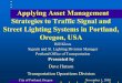 Applying Asset Management Strategies to Traffic Signal and 