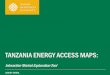 TANZANIA ENERGY ACCESS MAPS