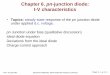 Chapter 6. pn-junction diode: I-V characteristics