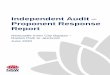 Independent Audit – Proponent Response Report