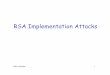 RSA Implementation Attacks - SJSU