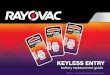 ©2020 Energizer. Rayovac is a trademark of Energizer 