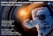 NASA’s In Space Manufacturing Initiatives