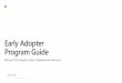 Early Adopter Program Guide - query.prod.cms.rt.microsoft.com