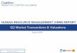 Q2 Market Transactions & Valuations