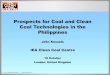 Prospects for Coal and Clean Coal Technologies in the 