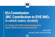 EU-Commission JRC Contribution to EVE IWG