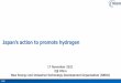 Japan’s action to promote hydrogen