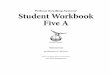 Wilson Reading System Student Workbook Five A