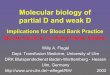 Molecular biology of partial D and weak D