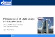 Perspectives of LNG usage as a bunker fuel