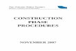 Construction Phase Procedures - San Antonio Water System