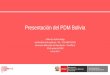 Presentación del PDM Bolivia - Comisión de Promoción 