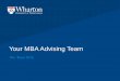 Your MBA advising team