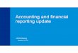 Accounting and financial reporting update