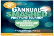 PING PONG TOURNEY 2017 SPONSORSHIP PACKAGE