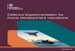 Defence Experimentation for Force Development Handbook