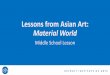 Lessons from Asian Art: Material World