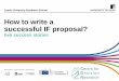 How to write a successful IF proposal?