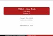 CS2042 - Unix Tools - Fall 2010 Lecture 5