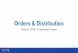 Orders & Distribution - EZIZ