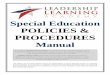 Special Education POLICIES & PROCEDURES Manual