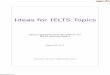 Ideas for IELTS Topics - ztcprep.com