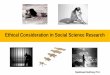 Ethical Consideration in Social Science Research