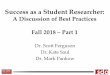 Success as a Student Researcher - NCSU