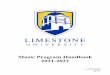 Music Program Handbook 2021-2022 - finearts.limestone.edu