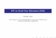 RIT on Small Area Estimation (SAE) - UMD