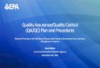 Quality Assurance/Quality Control (QA/QC) Plan and Procedures