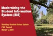 Modernizing the Student Information System (SIS)