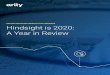 DRIVING BEHAVIOR INSIGHTS FOR INSURERS Hindsight is 2020