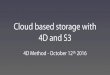 Cloud based storage with 4D and S3 - Amazon Web Services