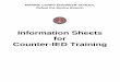 Information Sheets for Counter-IED Training
