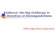 Evidence: the big challenge in