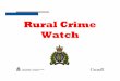 Rural Crime Watch - SARM