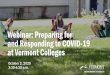 Webinar: Preparing for and Responding to COVID-19 at 