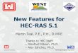New Features for HEC-RAS 5