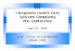 Integrated Health Care Systems Compliance Pre-Conference
