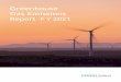 Greenhouse Gas Emissions Report FY2021
